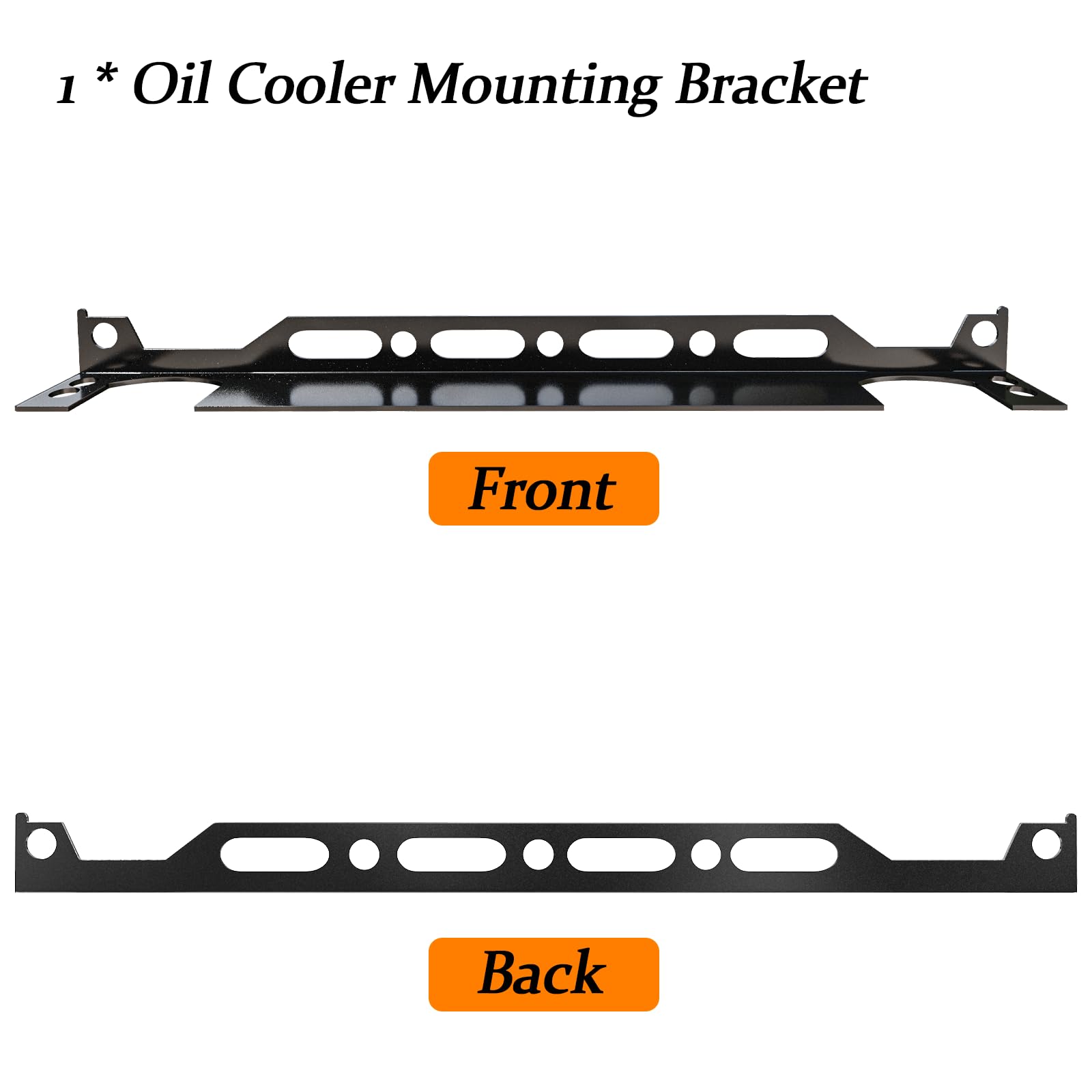 Universal 13.4 Inch Aluminum Oil Cooler Bracket Kit - Durable, Easy Install, Enhanced Cooling Efficiency for British Radiators, Ideal for Automotive and Off-Road Vehicles