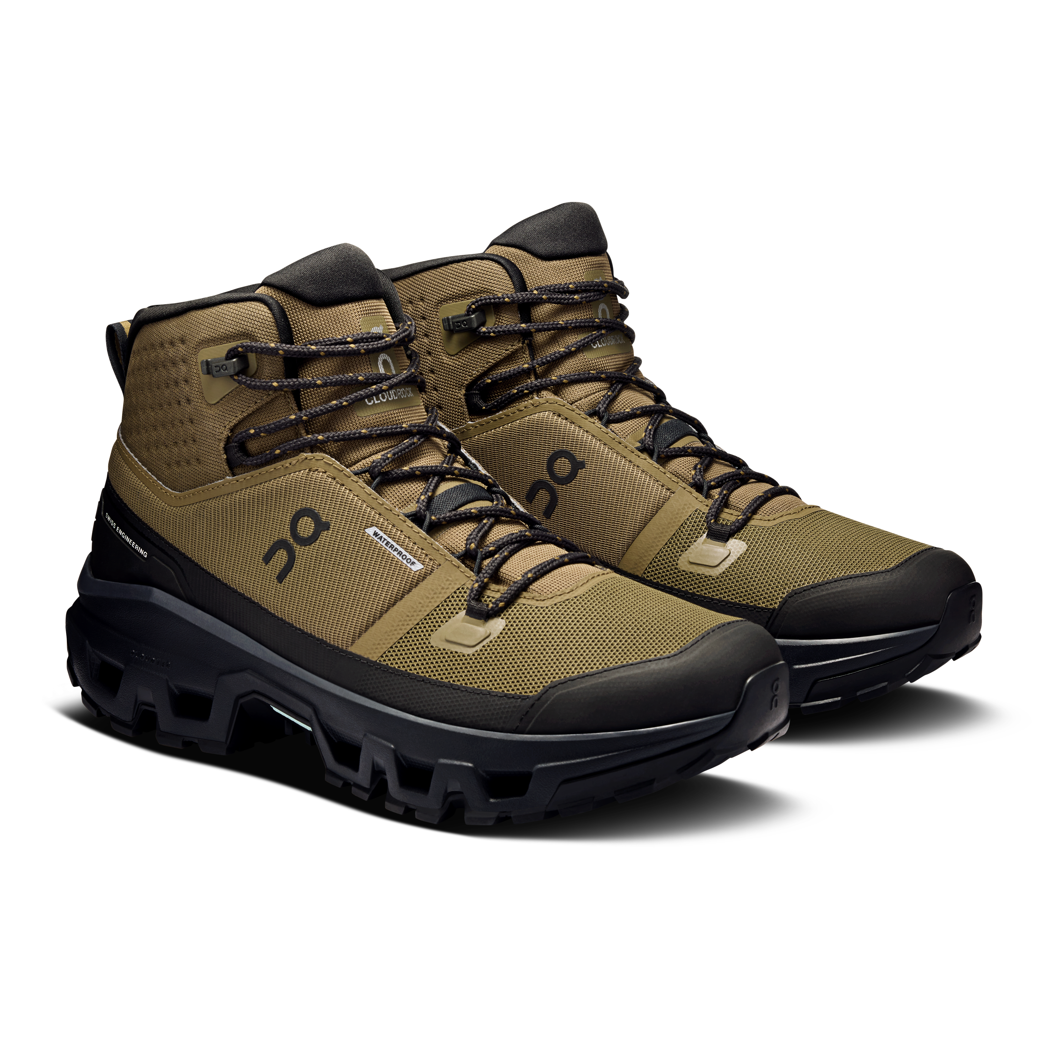Cloudrock Mid WP Waterproof Hiking Boots for Men - Lightweight & Durable Outdoor Shoes for Trail Running, Backpacking & Mountain Climbing
