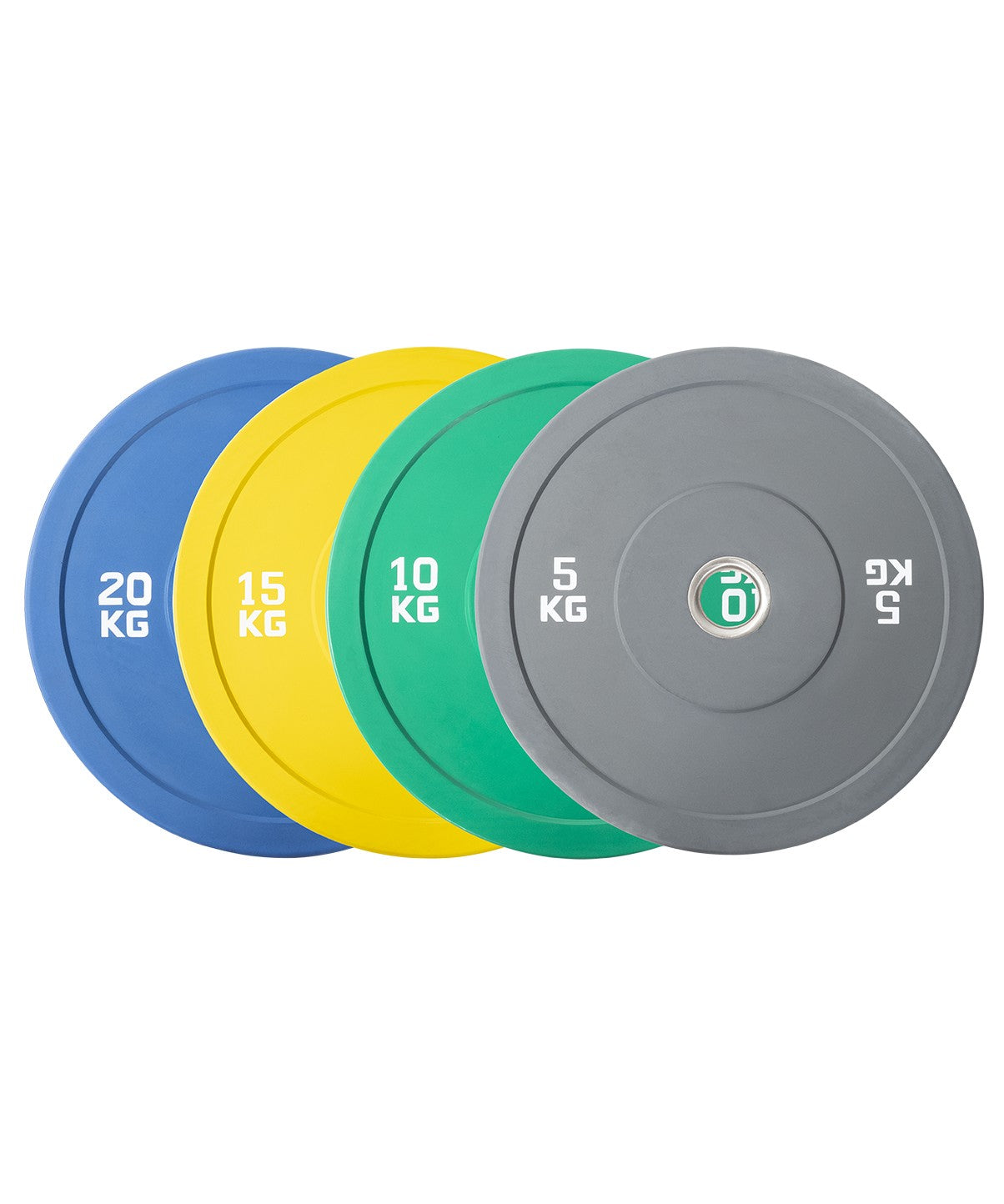 Premium Color Bumper Plates - Olympic Weightlifting Plates for CrossFit, Home Gym & Strength Training - Durable Rubber Plates for Drop Protection & Noise Reduction