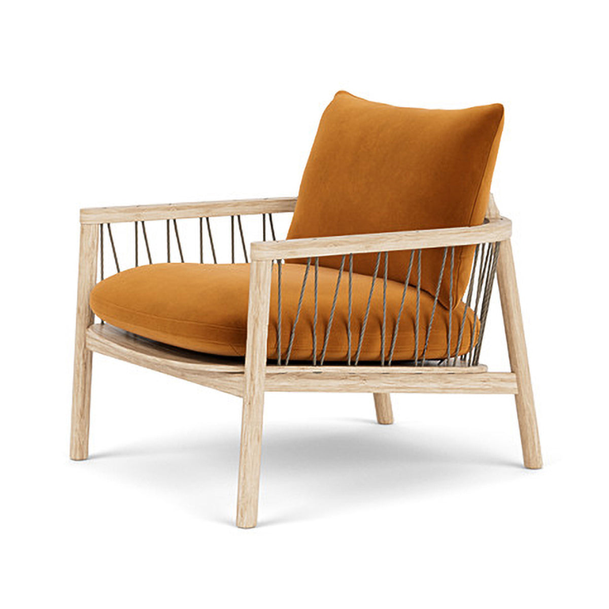 Luxury Enzo Velvet Armchair - Modern Accent Chair for Living Room, Bedroom & Office - Soft Upholstered Lounge Chair with Solid Wood Legs - Perfect for Home Decor, Reading Nook & Relaxation