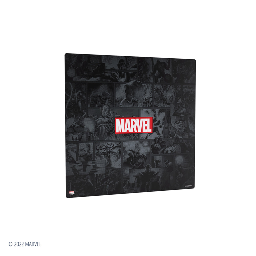 Marvel Champions Game Mat XL - Premium Black Gaming Surface for Card Battles | Perfect for Marvel Champions LCG and Tabletop Gaming