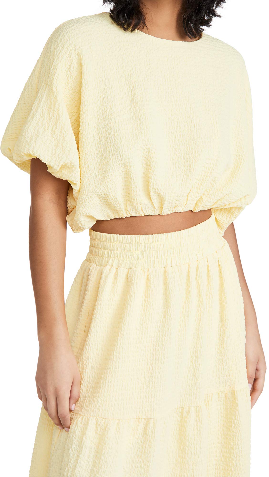 Endless Rose Women's Cropped Blouse - Flowy Short Sleeve Tops for Summer, Casual & Party Wear | Perfect for Beach, Date Night & Office Outfits