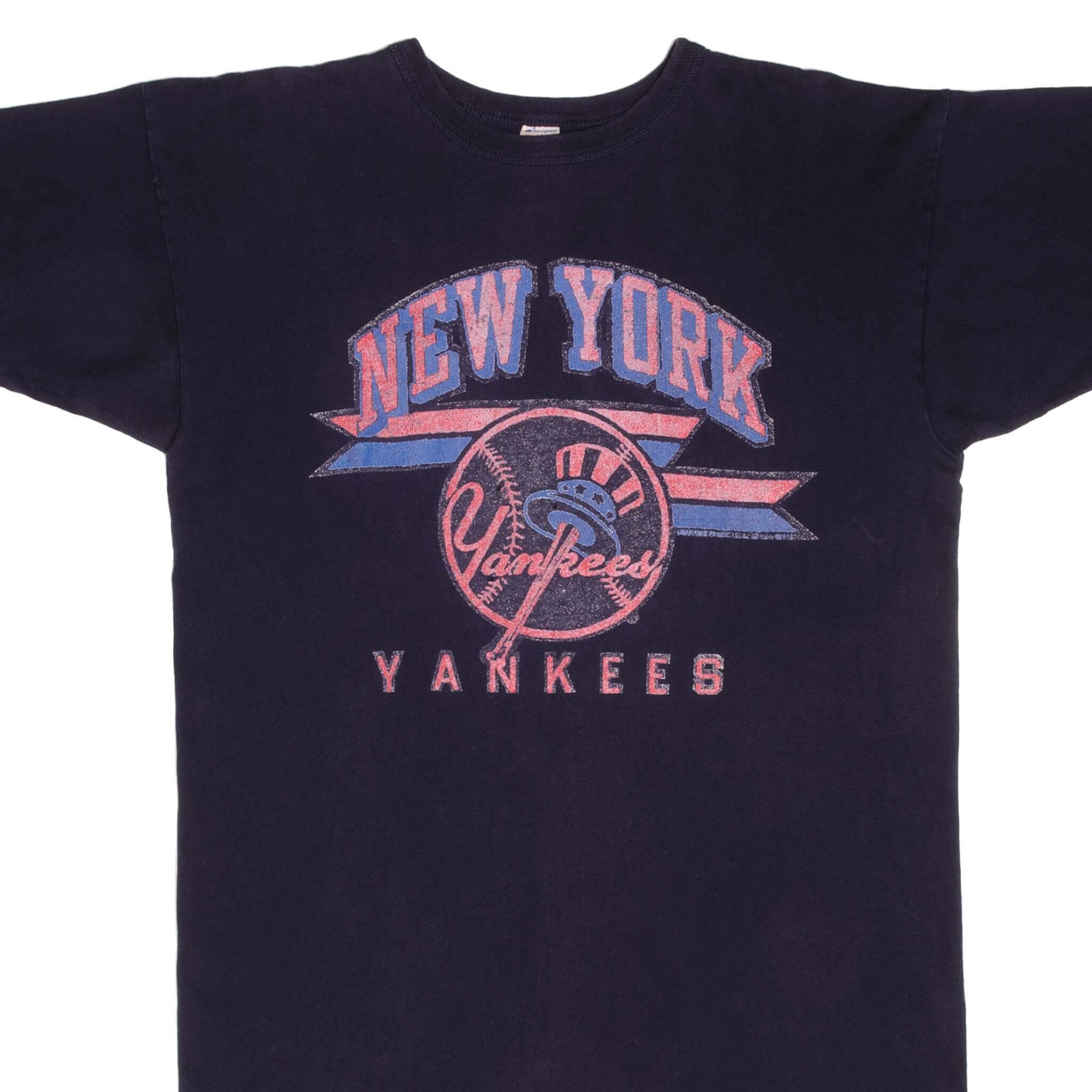 Vintage Champion MLB New York Yankees T-Shirt 1980s - Large Size, Made in USA - Retro Baseball Fan Gift & Casual Streetwear