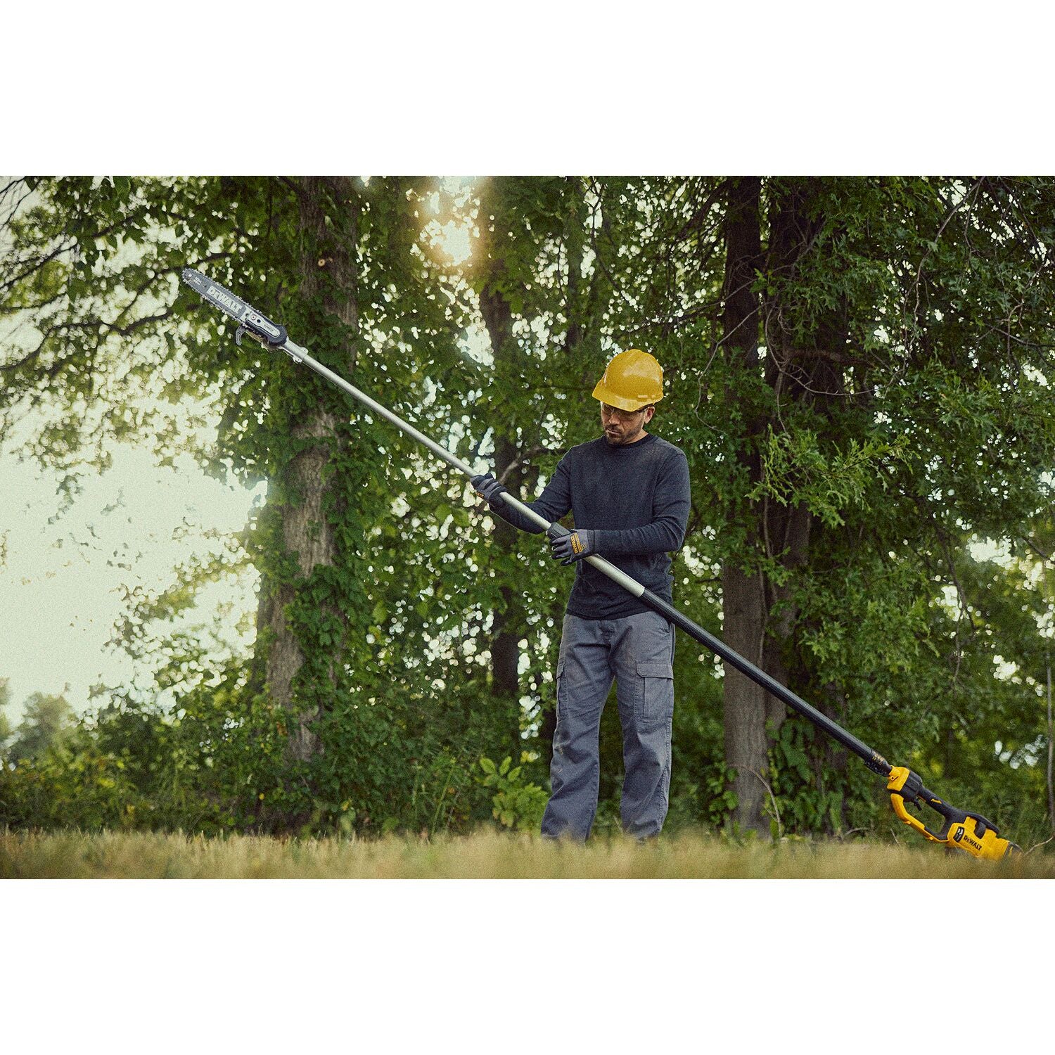 DEWALT 60V MAX Cordless Telescoping Pole Saw Kit with Battery and Charger - DCPS671X1 - Perfect for Tree Trimming, Landscaping, and Outdoor Yard Maintenance