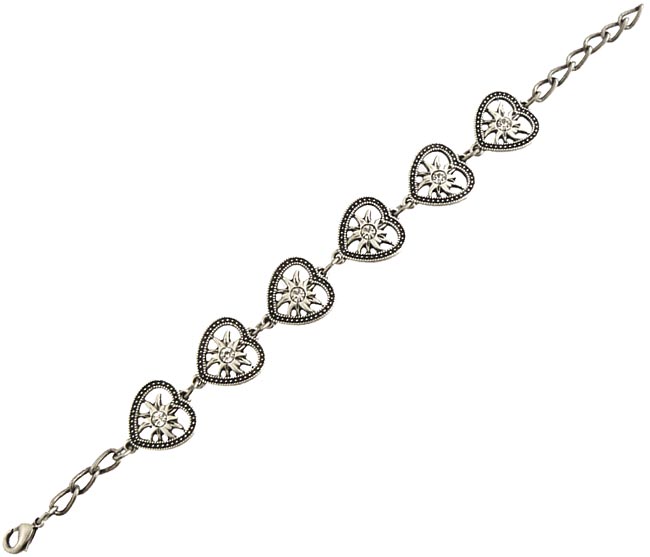 Handmade Pewter Edelweiss Bracelet - Elegant Floral Jewelry for Women | Perfect Gift for Anniversary, Birthday & Special Occasions | Boho & Nature-Inspired Fashion Accessory