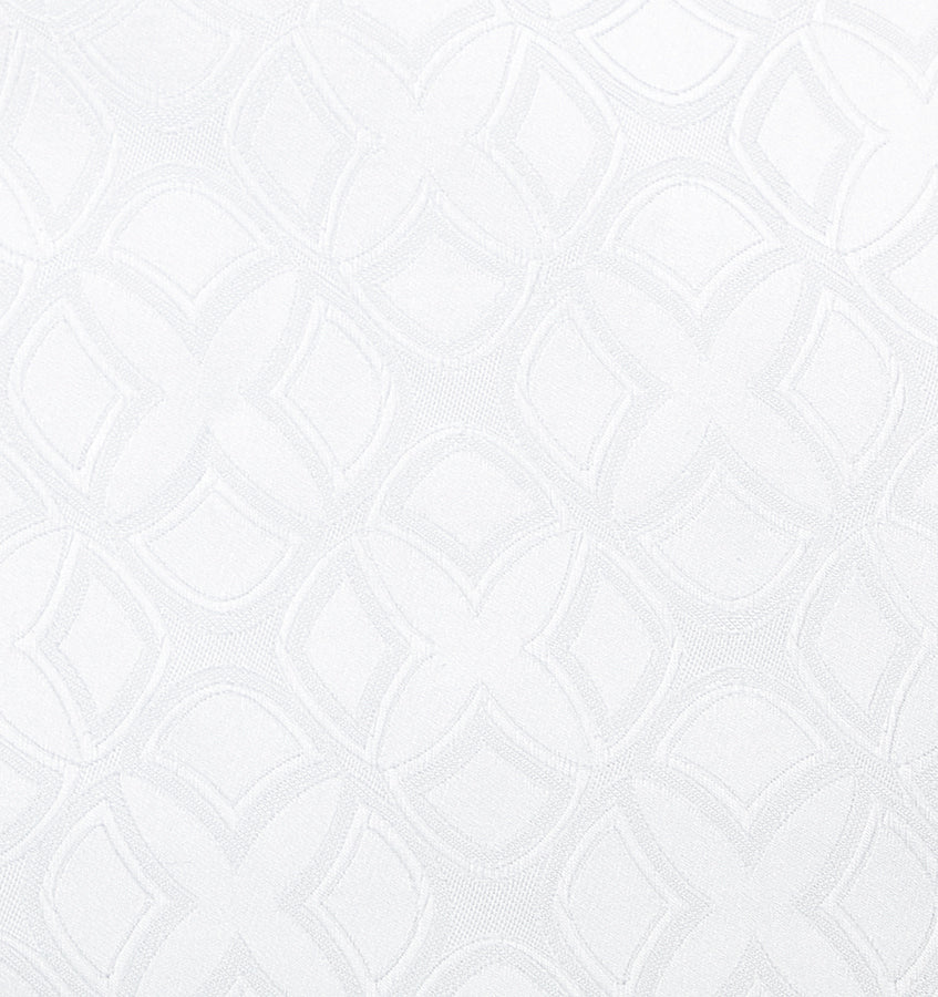 SFERRA Giza 45 Quatrefoil Pillowcases - Luxury 100% Egyptian Cotton Pillow Covers for Bedroom Decor, Queen Size, Soft & Breathable - Perfect for Master Bedroom, Guest Room, and Hotel Use