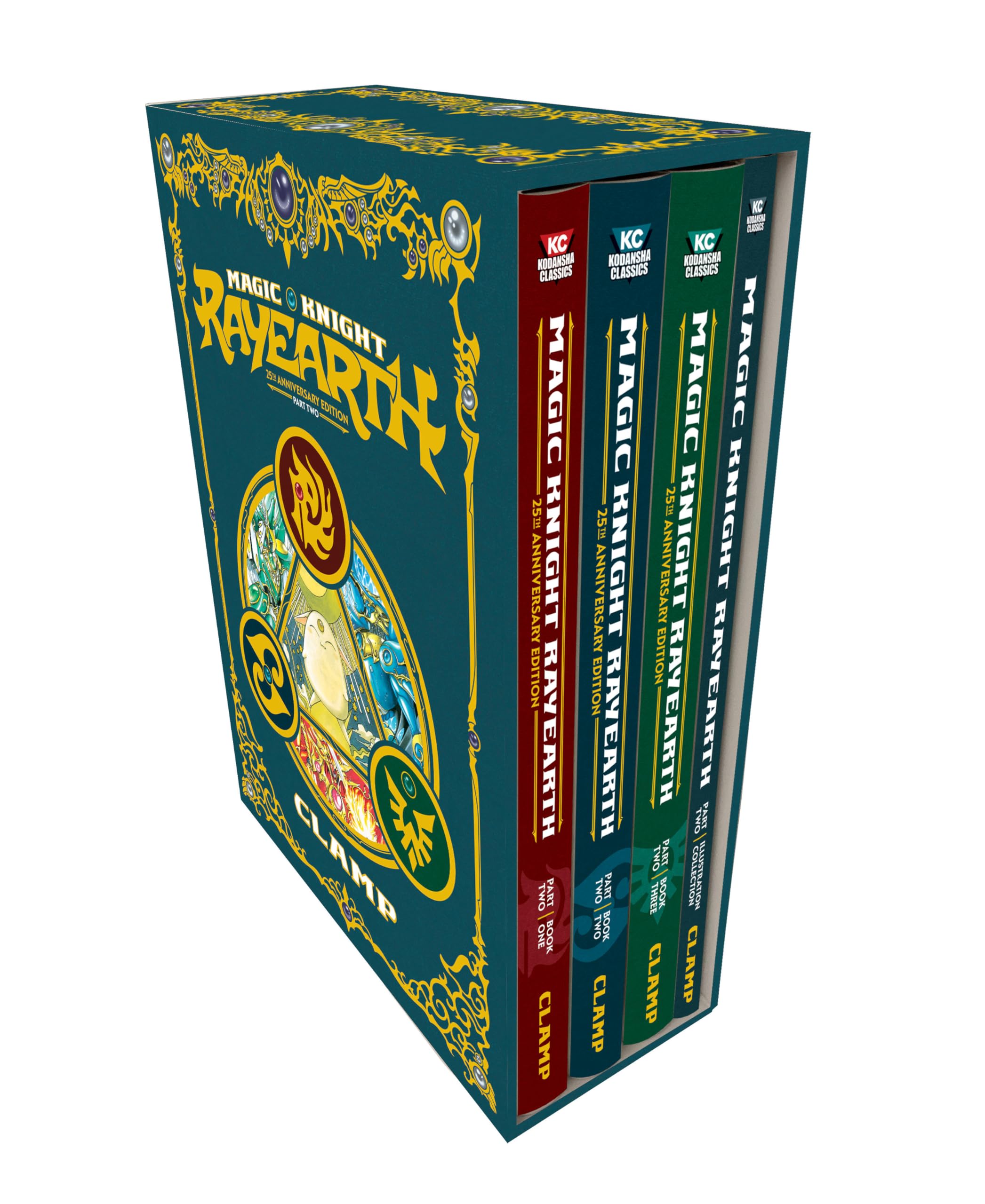 Magic Knight Rayearth 25th Anniversary Manga Box Set Vol.2 - Complete Collector's Edition for Anime Fans & Manga Lovers - Perfect for Gift Giving, Display & Nostalgic Reading