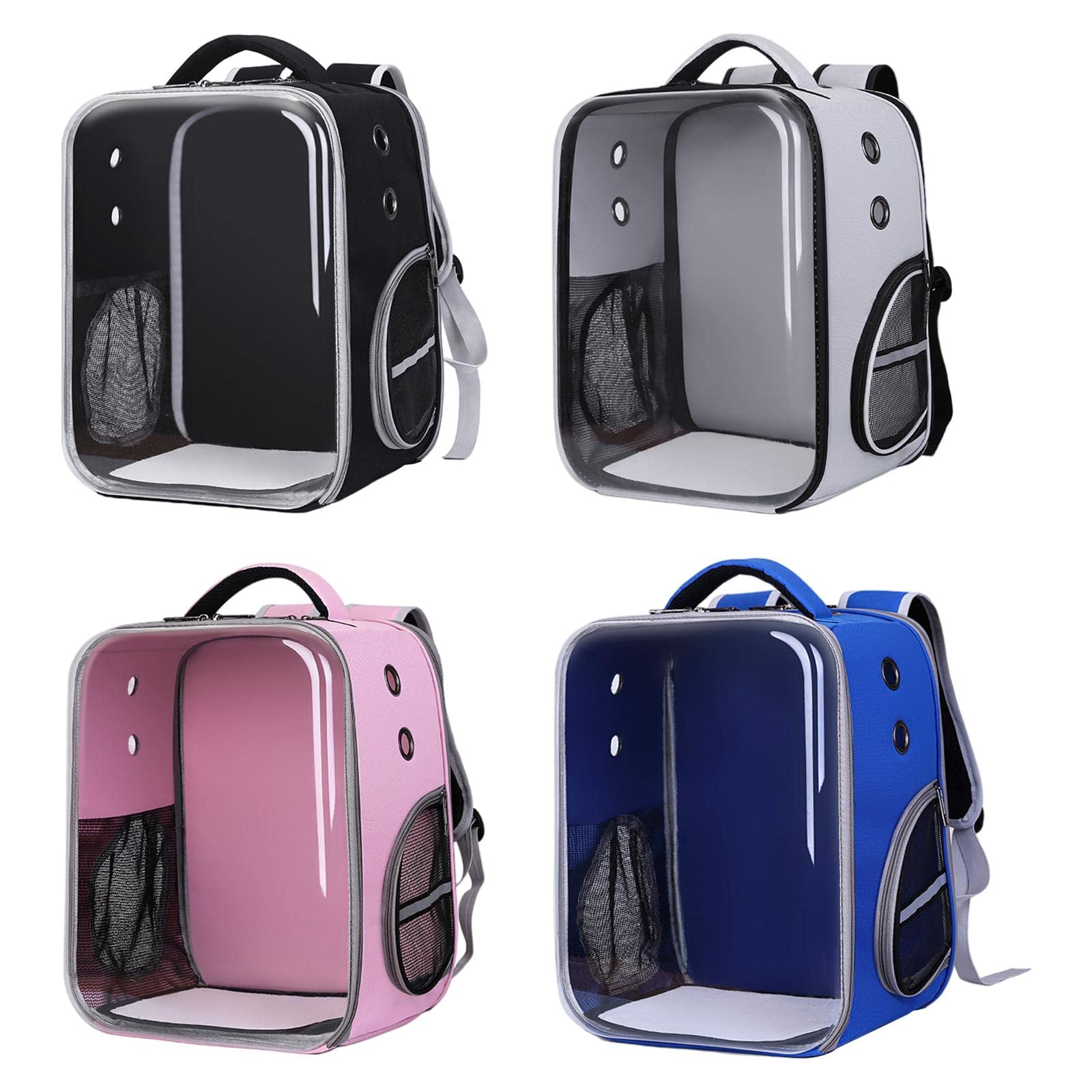 Enakshi Breathable Mesh Transparent Cat Carrier Bag for Outdoor Strolling & Travel - Lightweight Pet Carrier for Cats & Small Pets - Perfect for Vet Visits, Road Trips & Air Travel