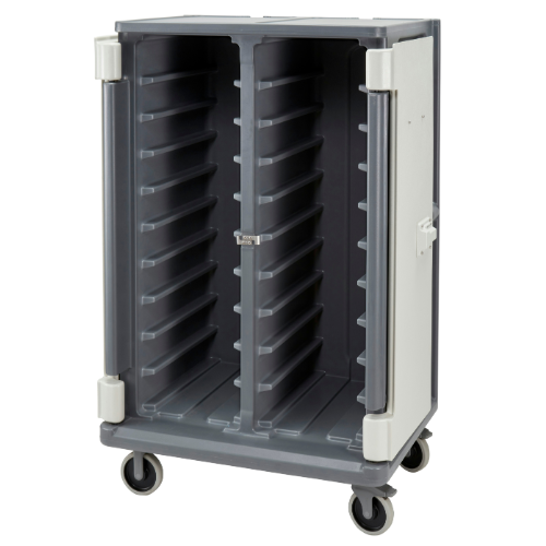 Cambro MDC1520T20 Tall Meal Delivery Cart - 20 Trays Capacity, Granite Gray - Perfect for Hospitals, Catering & Food Service Businesses