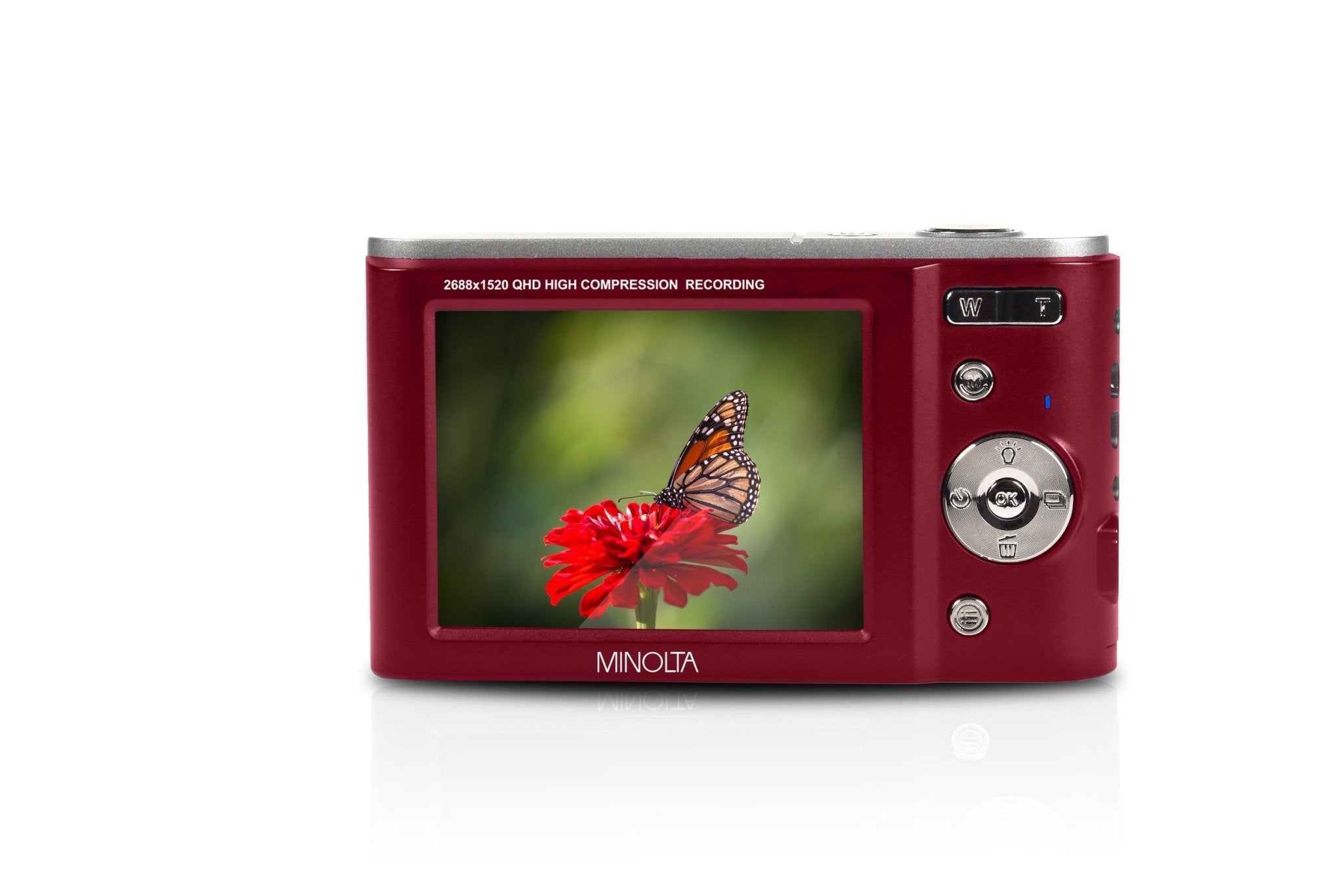 Minolta MND20 44MP 2.7K Quad HD Digital Camera with 3