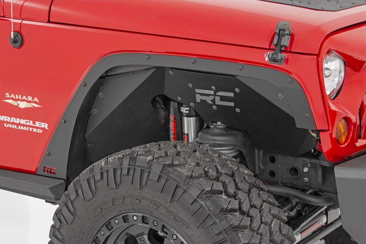 Rough Country Fender Flare Delete Kit for 2007-2018 Jeep Wrangler JK (10538) - Off-Road Accessory for Enhanced Wheel Clearance & Aggressive Look