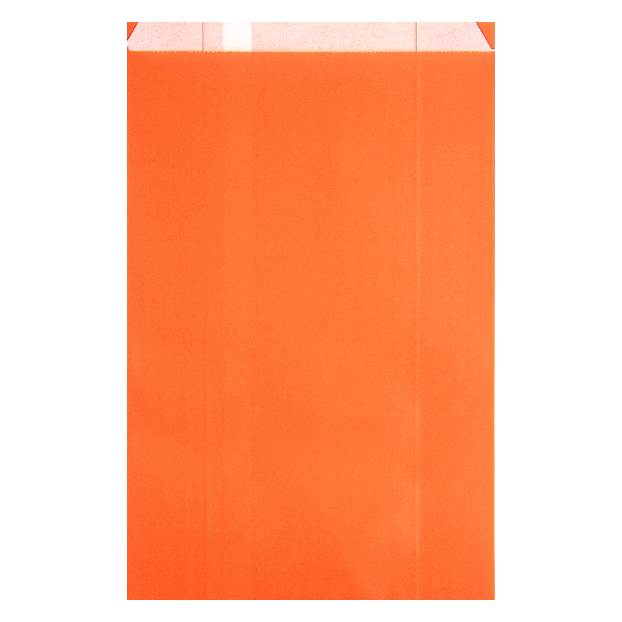 Eco-Friendly Orange Paper French Fry & Snack Bags - 7x3x11 Inches, 100 Count Box - Perfect for Fast Food, Parties, and Takeout