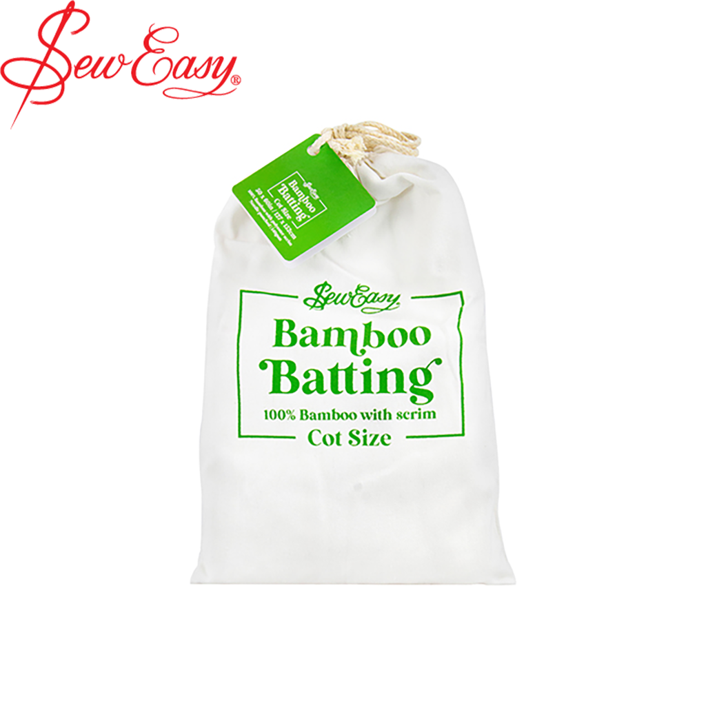 100% Natural Bamboo Batting with Scrim - Pre-Cut Cot Size 50