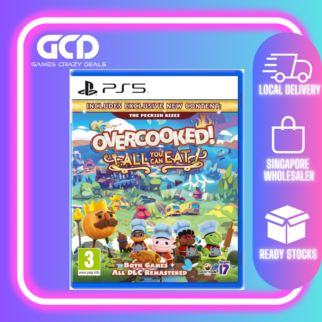 PS5 Overcooked! All You Can Eat! - Ultimate Co-op Cooking Game for Family & Friends - Perfect for Parties, Game Nights & Team Building Activities