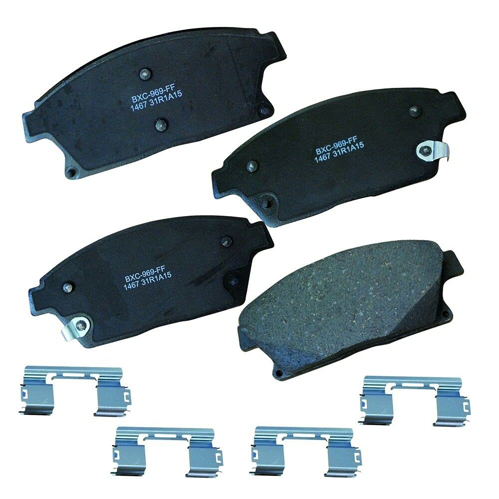 High-Performance Ceramic Brake Pad Set - Front Replacement Disc Brake Pads for Smooth & Quiet Stopping | Perfect for Sedans, SUVs, and Trucks
