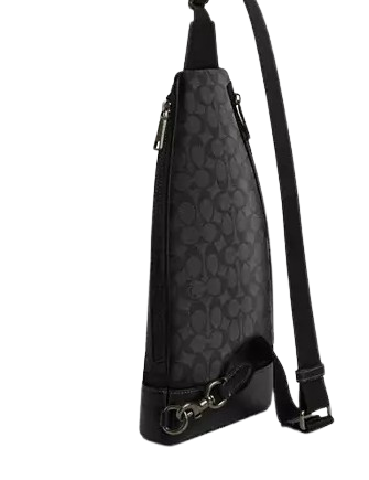 Coach Dominic Sling Pack Crossbody Bag - Signature Canvas Leather Shoulder Bag for Men & Women | Perfect for Travel, Work & Everyday Use
