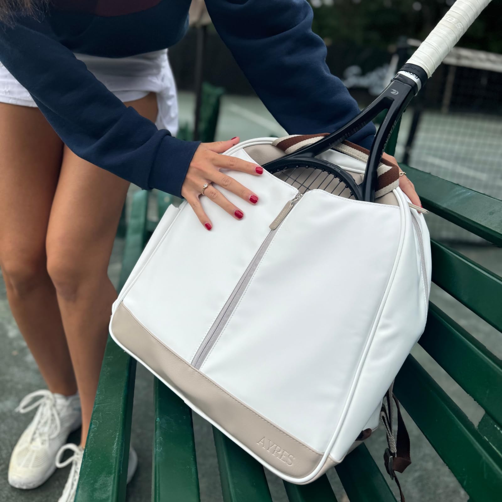 **Stylish Women's Tennis Backpack - Lightweight Padel & Pickleball Bag Holds 2 Rackets | Perfect for Gym, Court & Travel | Durable & Spacious Tennis Racket Bag for Women**