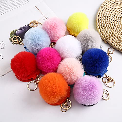 Cute Small Mirror Keychains for Women - Portable Makeup Key Rings, Purse & Car Key Accessories - Perfect for Travel, Gym, and Everyday Use