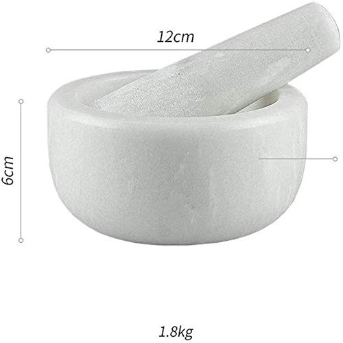 Natural Stone Mortar and Pestle Set - Large Stone Grinder Bowl for Guacamole, Herbs, Spices, Garlic & Ginger - Perfect for Grinding Seasonings & Making Fresh Salsas in Your Kitchen