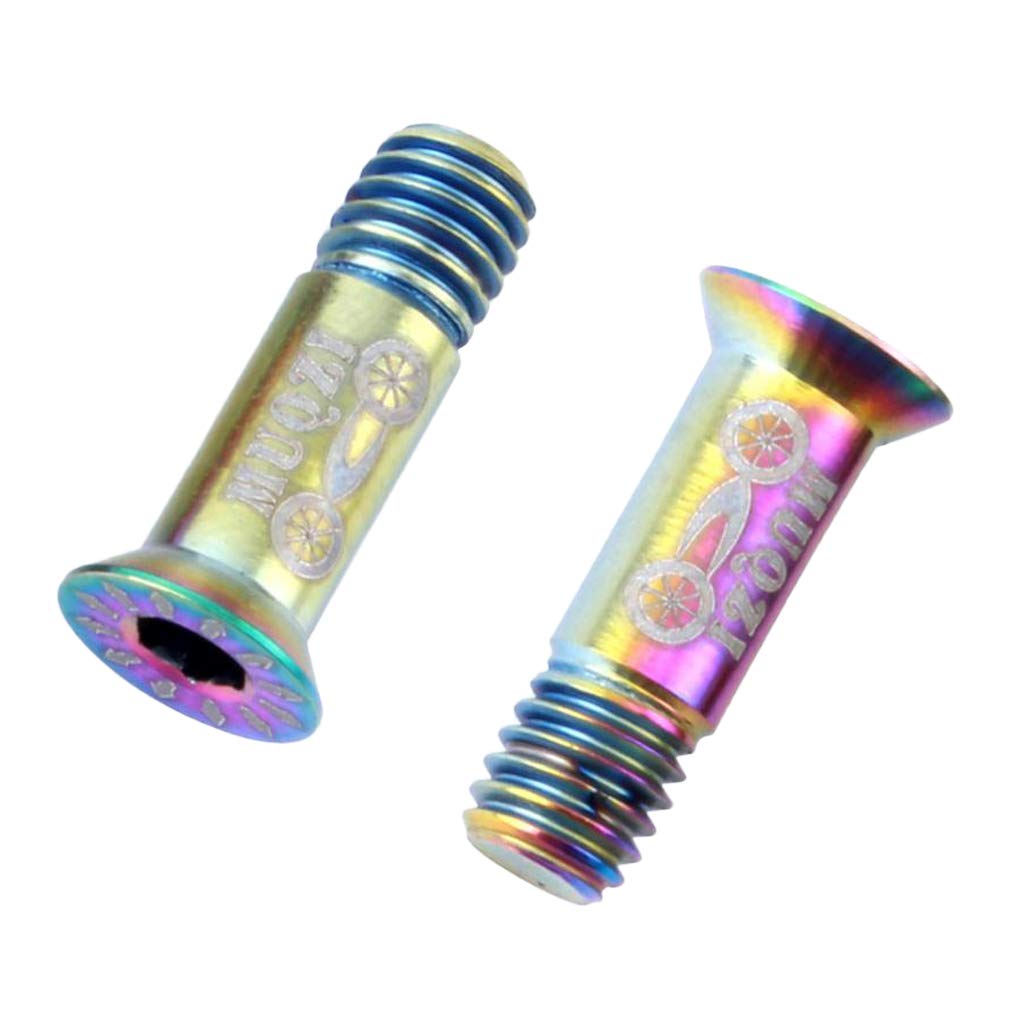Lightweight Titanium Alloy Bicycle Rear Derailleur Screws Guide Roller - 1 Pair Bike Components Accessories for Mountain & Road Bikes - Perfect for Cycling Maintenance & Performance Upgrades