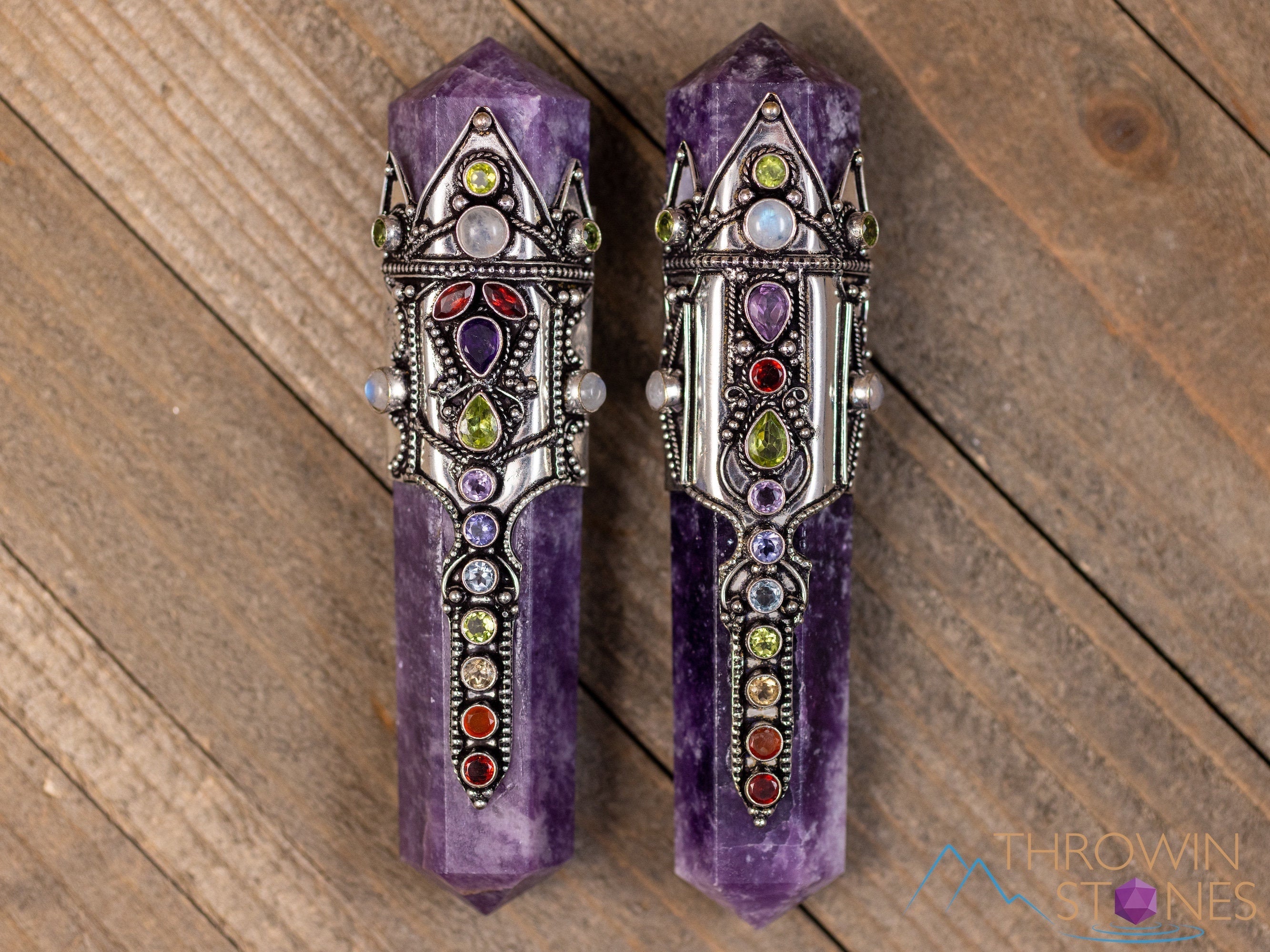 LEPIDOLITE Crystal Wand - Rainbow Chakra Healing Stone for Reiki, Meditation & Energy Work | Metaphysical Tool for Spiritual Growth & Emotional Balance