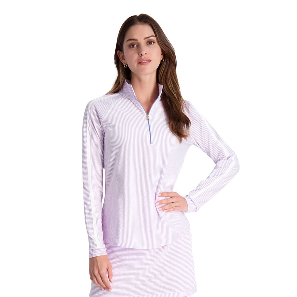 Fairway & Greene Eryn Zip Mock Women's Golf Quarter Zip Pullover - Lightweight & Breathable for Comfort on the Course | Perfect for Golf Outings & Casual Wear