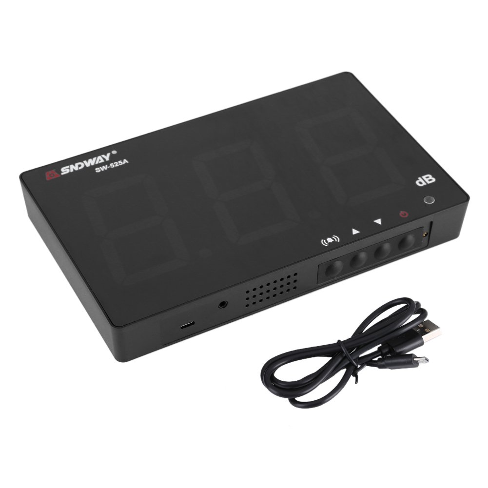 Digital Sound Level Meter 30-130dB with Alarm - 9.6