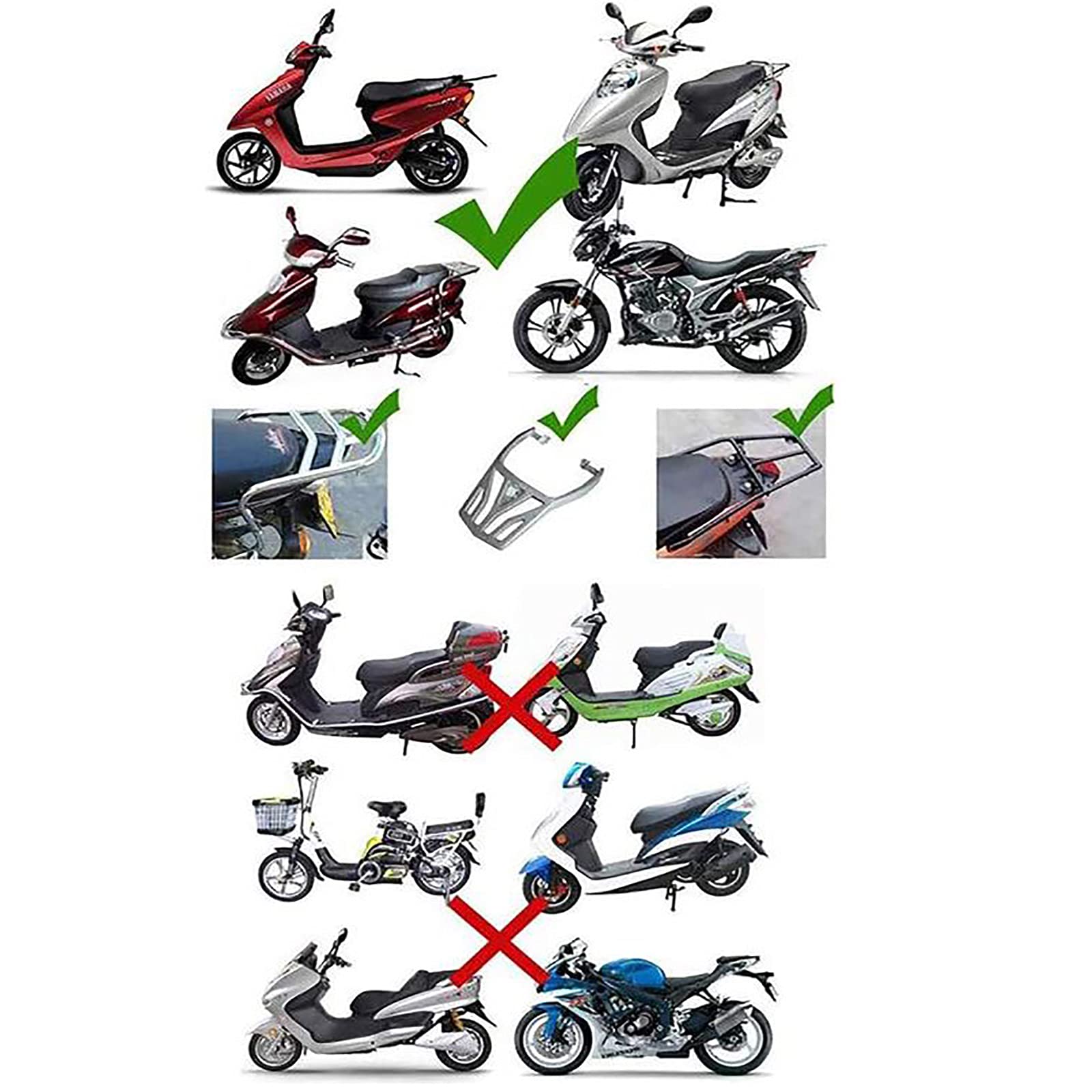 Universal Motorcycle Touring Top Box - Durable Scooter Tail Trunk Luggage Storage with Backrest & Helmet Storage | Waterproof Travel Case for Harley, Honda, Yamaha | Perfect for Road Trips & Commuting (Purple)