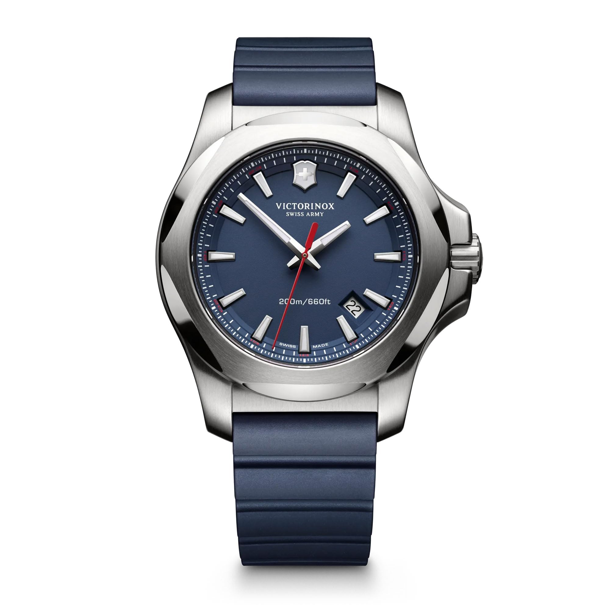 Victorinox Swiss Army I.N.O.X. Men's Watch - 43mm Stainless Steel Case, Swiss Made Analog Quartz Movement, 200m Water Resistant, Sapphire Crystal - Perfect for Diving, Outdoor Adventures & Everyday Wear