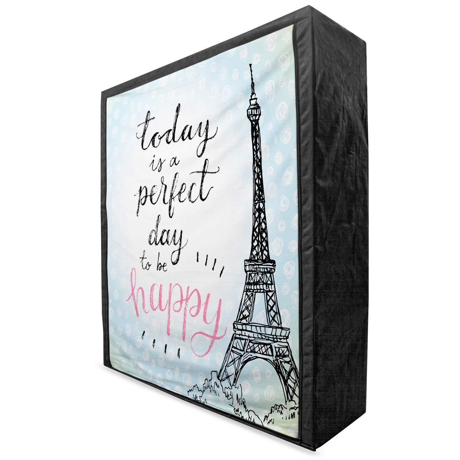 Ambesonne Eiffel Tower Portable Fabric Wardrobe - 59