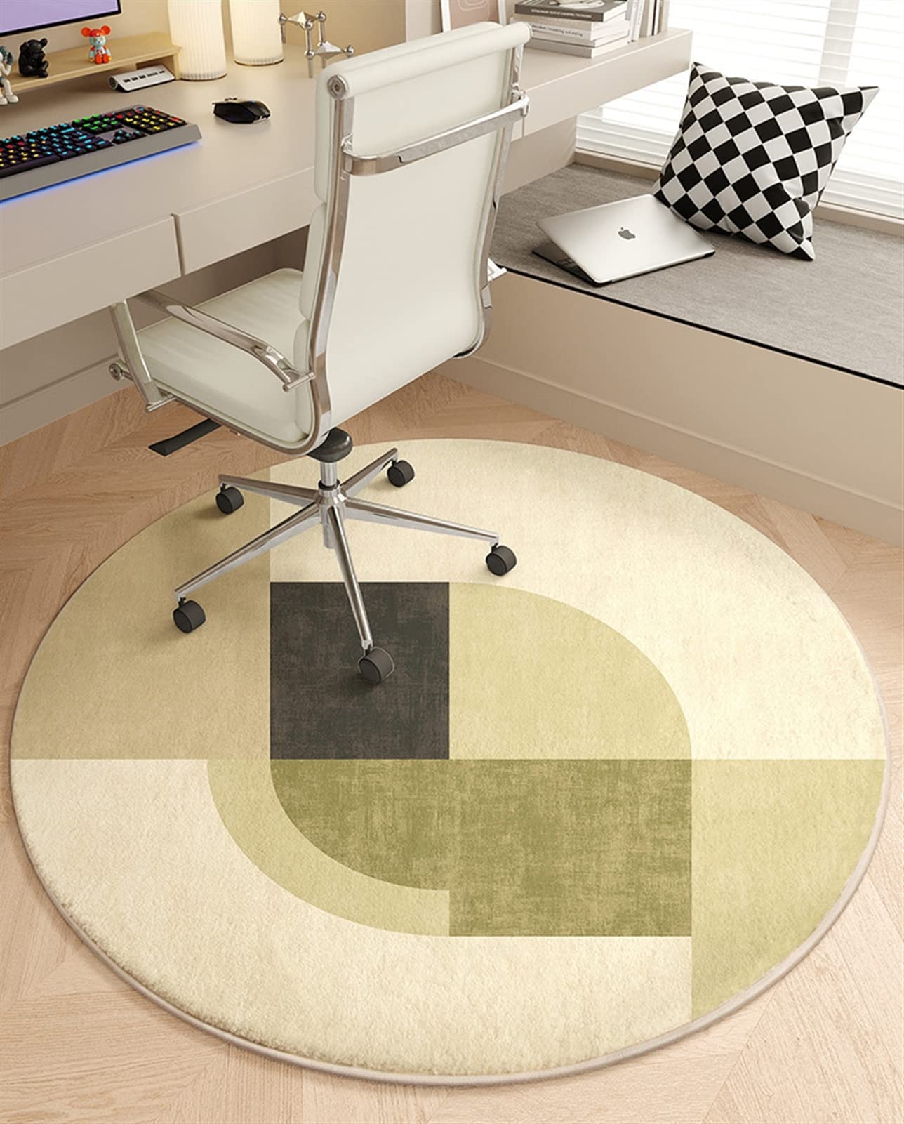 Round Office Chair Mat for Hardwood Floors - 24
