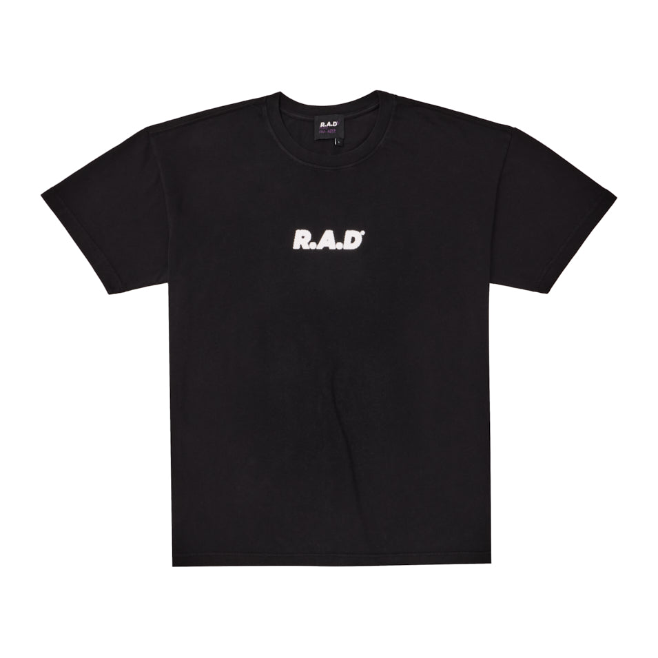 Heavyweight 'R' Graphic T-Shirt - Black Cotton Tee for Men | Casual Streetwear & Everyday Wear