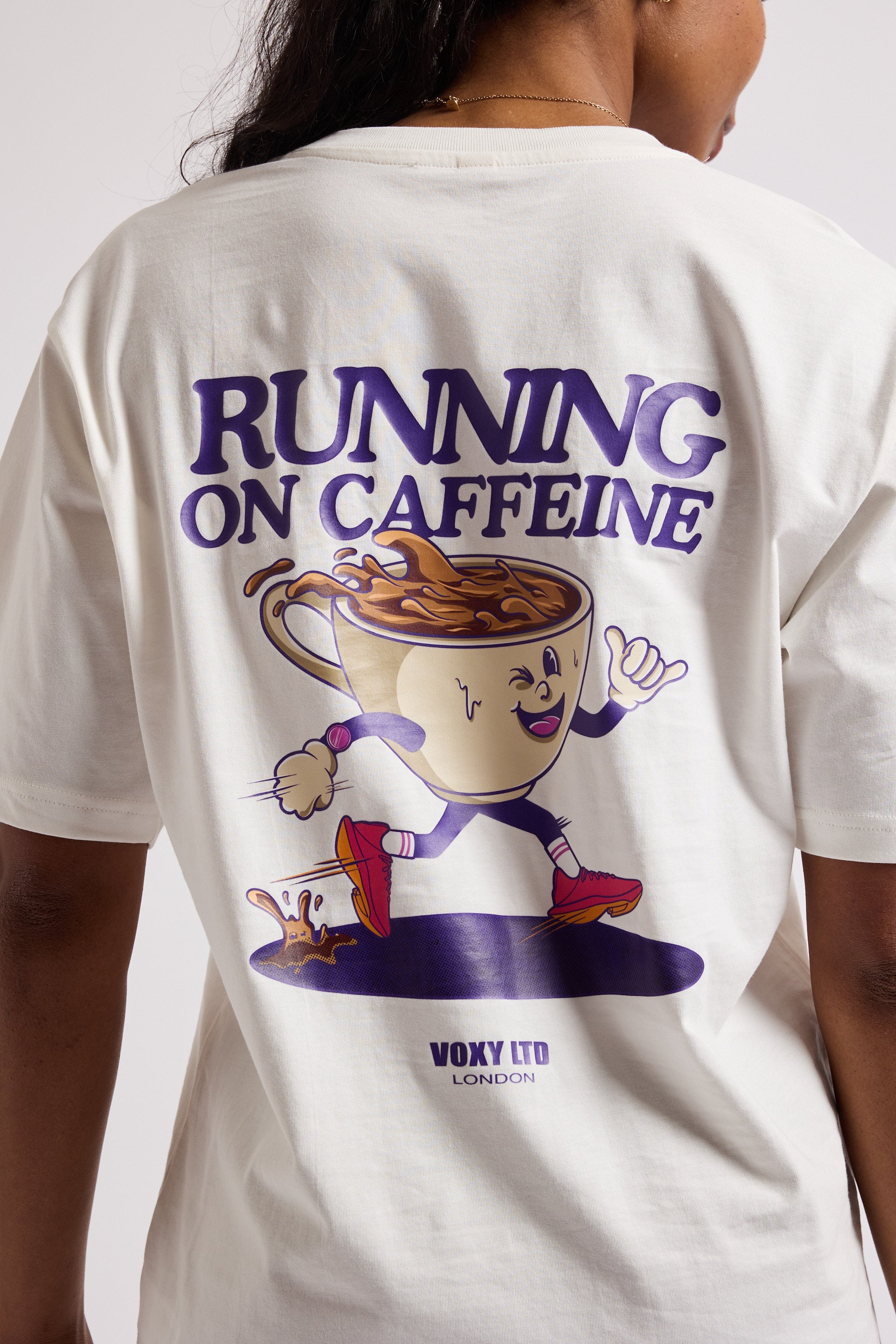 Caffeine Oversized T-Shirt for Men & Women | Comfortable Loose Fit Graphic Tee | Perfect for Casual Wear, Lounge, and Street Style