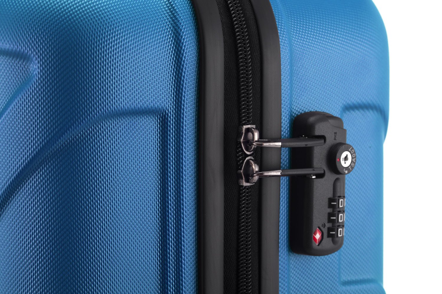 Suitline 3-Piece Luggage Set in Cyan Blue - Lightweight Spinner Suitcases for Travel, Business Trips & Vacations | Carry-On & Check-In Luggage with TSA Lock & 360° Wheels