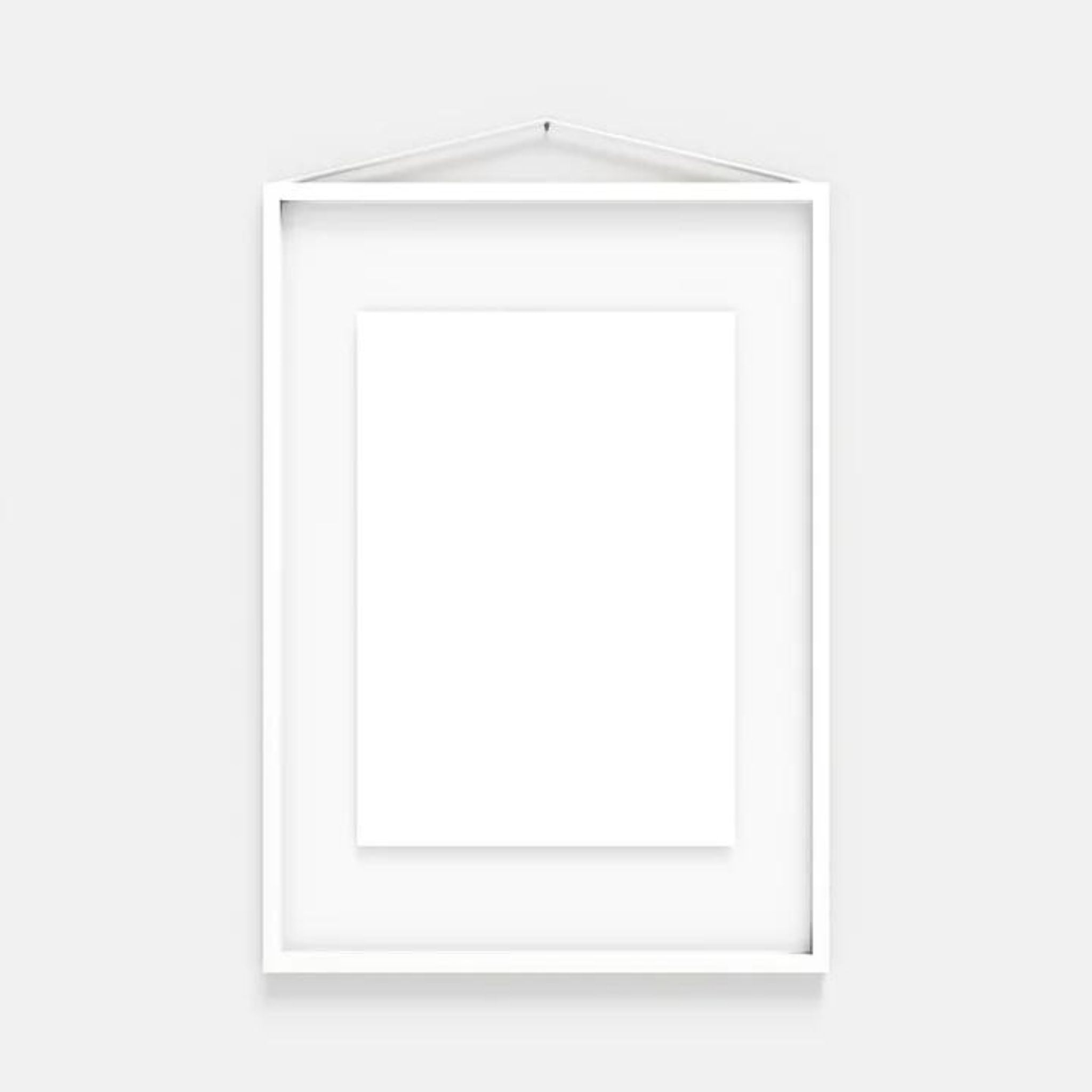 MOEBE White Powder Coated Picture Frame - 4 Sizes (8x10, 11x14, 16x20, 24x36) for Wall Art, Photo Display & Home Decor