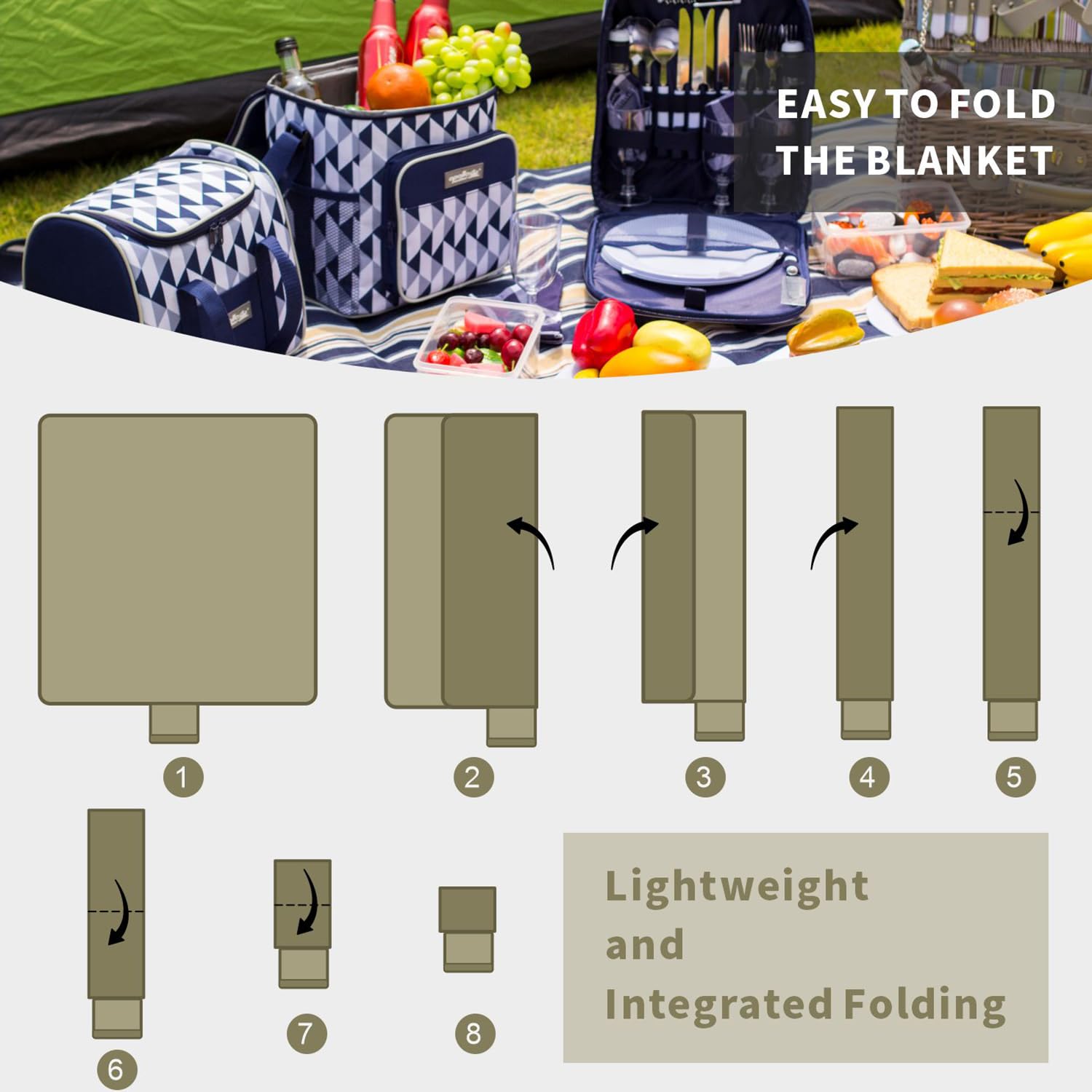Apollo Walker Extra Large Waterproof Picnic Blanket 60