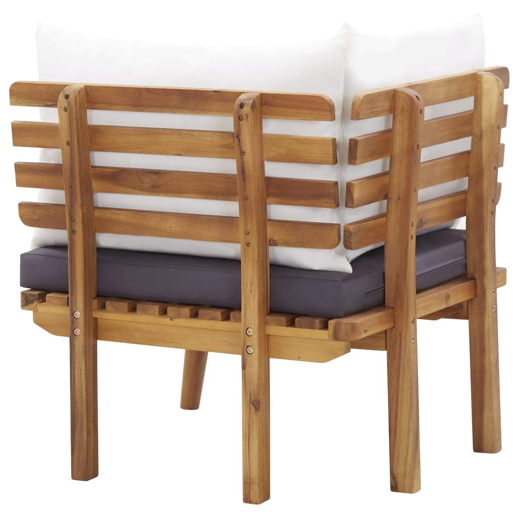 All-Weather PE Rattan Outdoor Patio Furniture Set - Wicker Sectional Sofa with Cushions & Solid Acacia Wood Frame - Fast Shipping - Perfect for Backyard, Garden, Lawn, and Poolside Relaxation