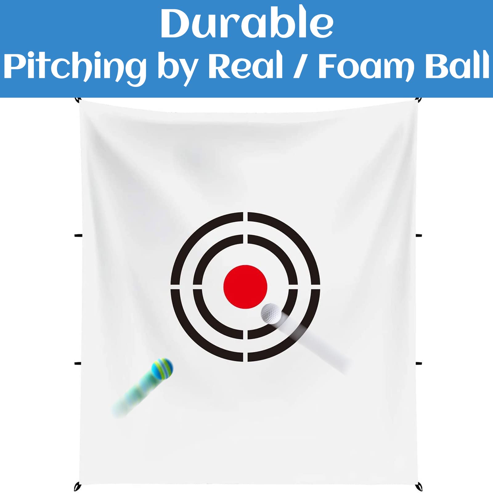 Premium Golf Target Cloth - Durable Replacement Hitting Net for Golf Practice | Indoor & Outdoor Training Aid | Perfect for Backyard Drills, Driving Range & Home Golf Simulator Setup