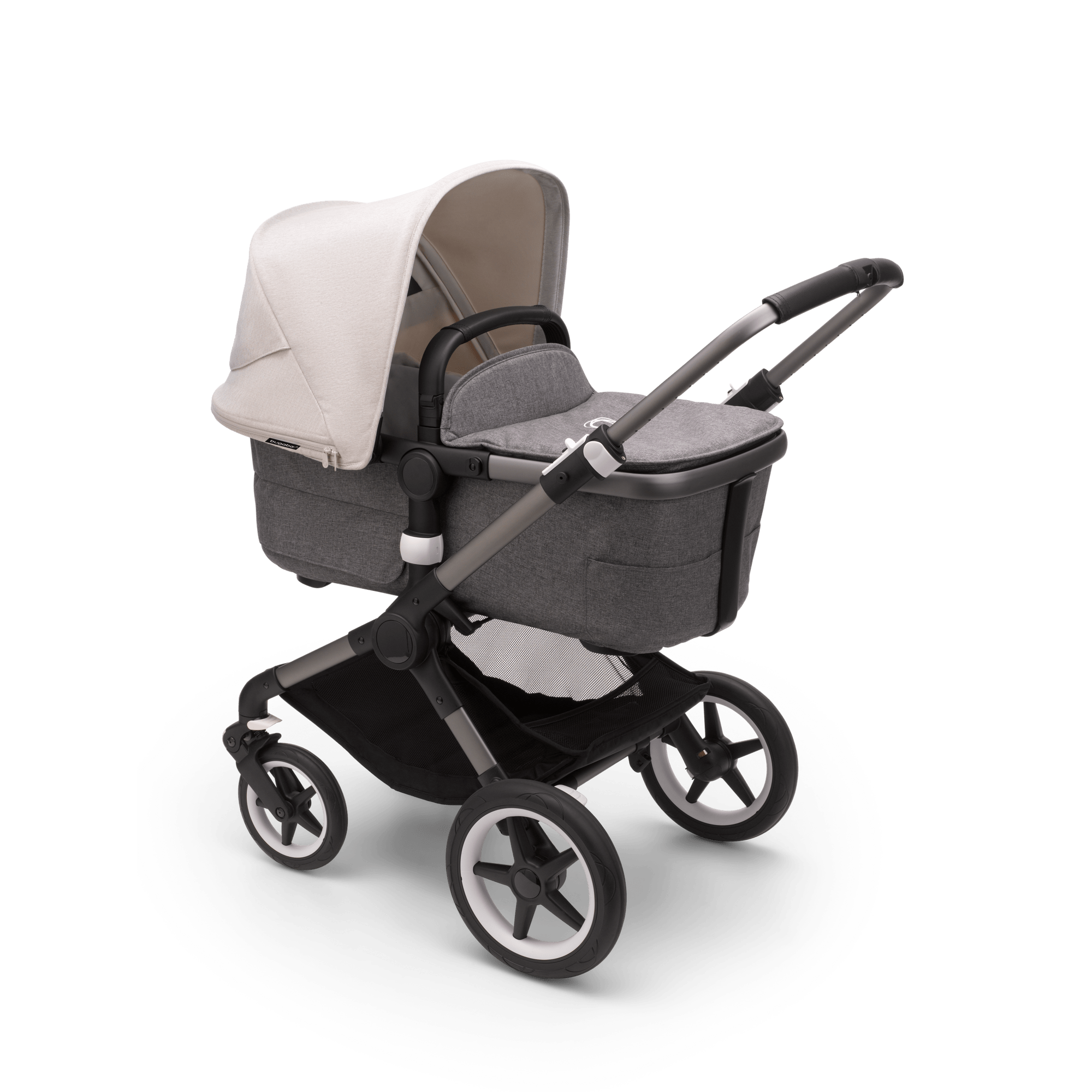 Bugaboo Fox3 Complete Stroller - Graphite Base | Lightweight Travel Stroller for Newborns & Toddlers | Perfect for City Walks, Shopping & Air Travel