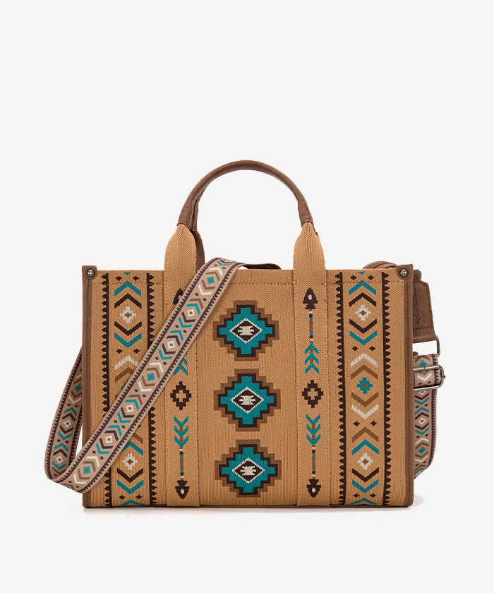 Montana West Aztec Retro Arrows Print Dual Sided Large Tote Bag for Women - Stylish Beach Tote, Work Bag & Everyday Carry Purse