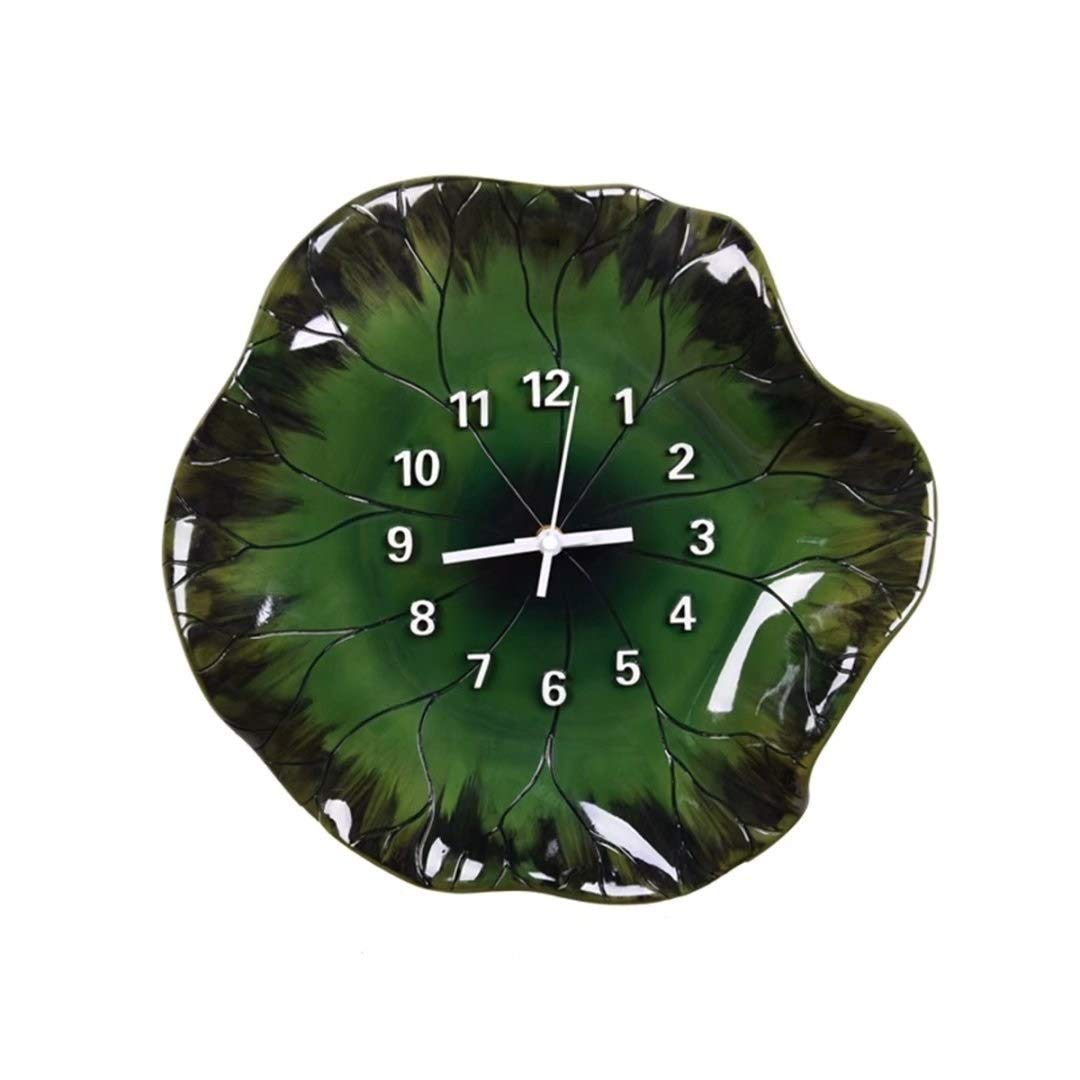 Modern Silent Wall Clock - Accurate Sweep Movement, Decorative Green Clock for Kitchen, Living Room, Bedroom, Bathroom & Office | Perfect for Home Decor & Workspaces