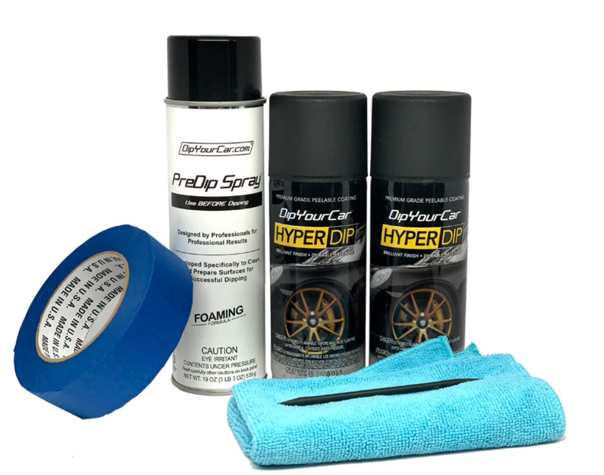 DipYourCar HyperDip Peelable Emblem Car Paint Kit - DIY Automotive Spray Paint Set with Removable Auto Paint Protection for Car Badges (Shadow Black) | Perfect for Customizing Vehicle Logos & Emblems