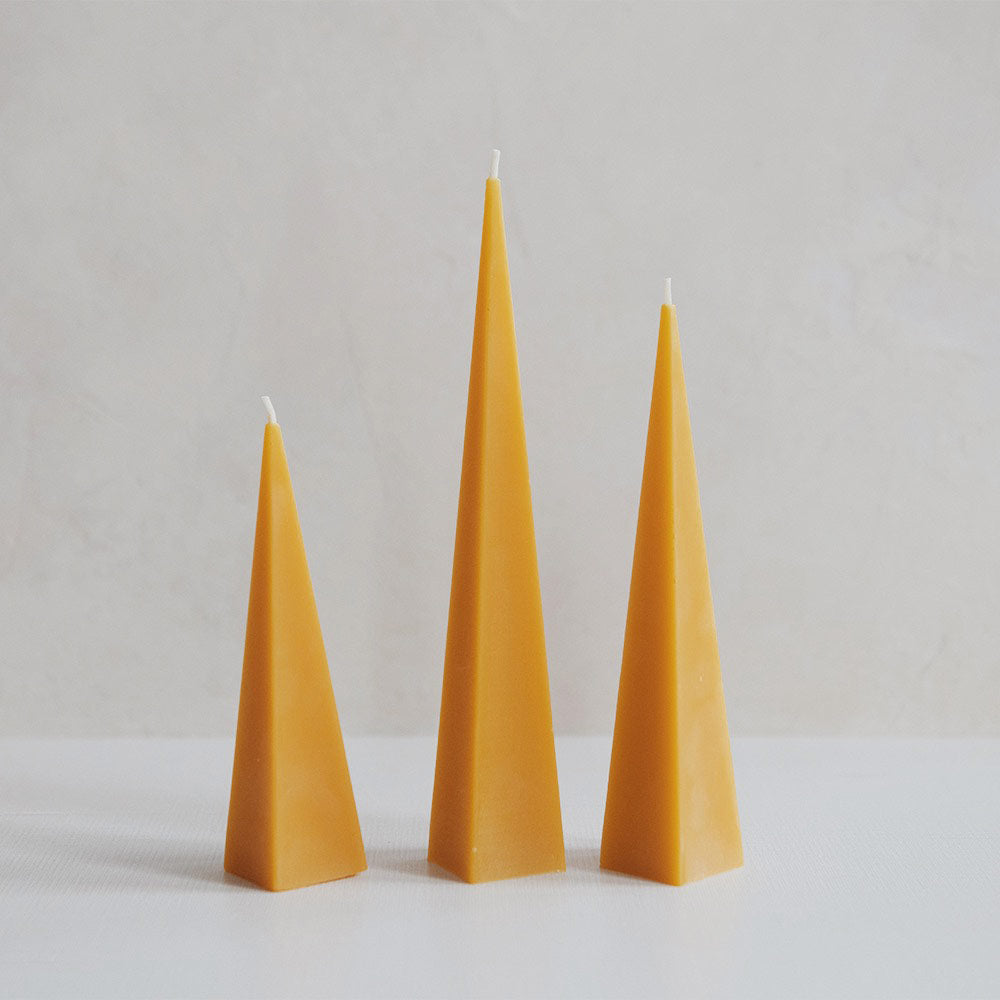 Premium Beeswax Peak Candles Set - Natural, Eco-Friendly & Long-Lasting Scented Candles for Home, Meditation & Romantic Ambiance