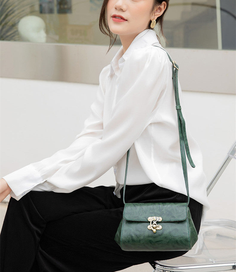Authentic Italian Leather Crossbody Bag for Women - Stylish & Durable Handbag for Travel, Work & Everyday Use