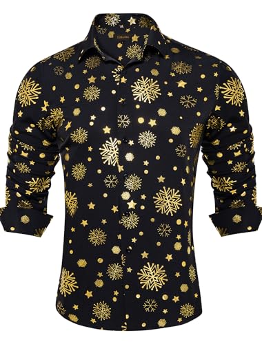 Black and Gold Snowflake