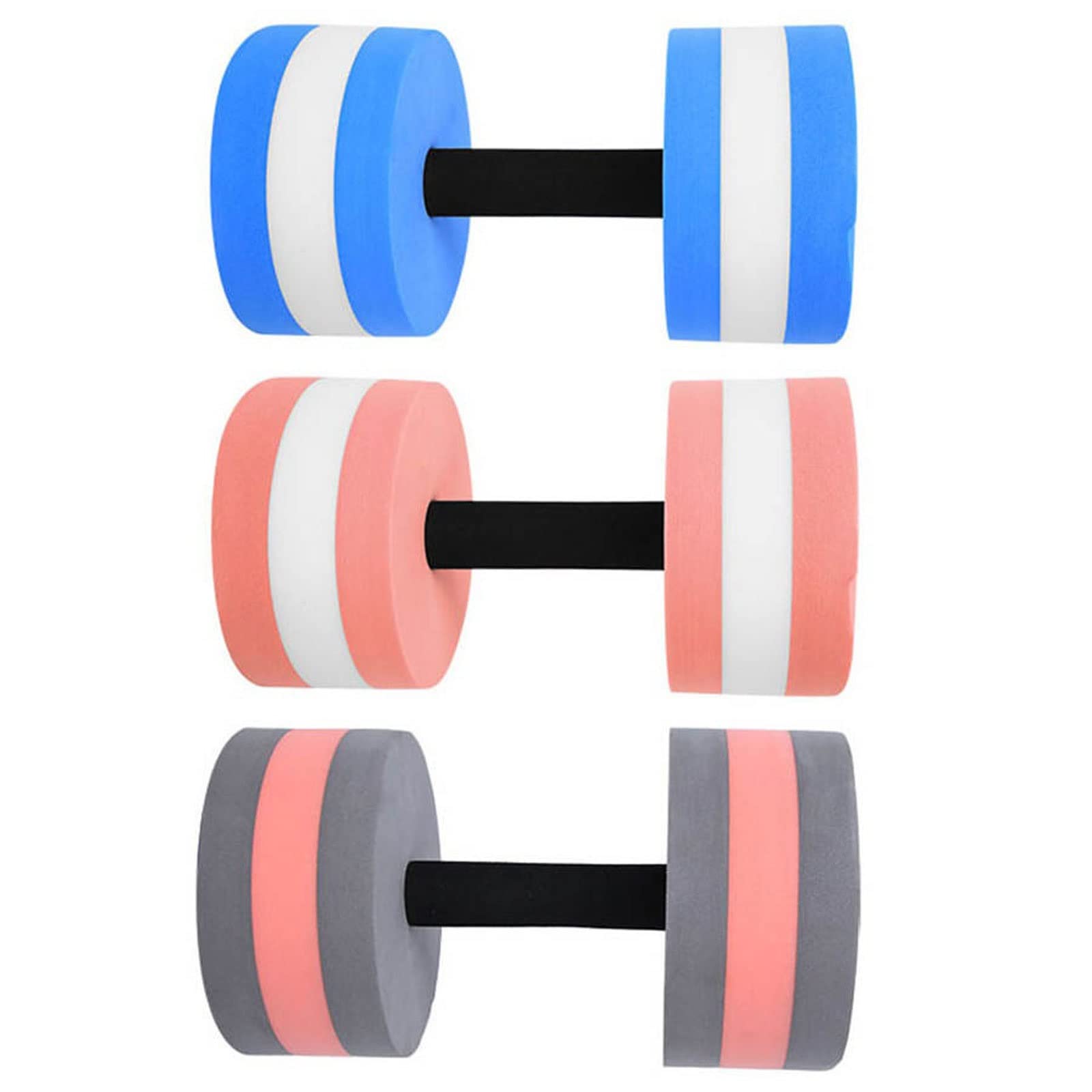 **CHDWEY Floating Dumbbell Set for Water Aerobics & Swimming - Lightweight Foam Dumbbells for Pool Workouts, Aqua Yoga & Fitness Training (Grey)**