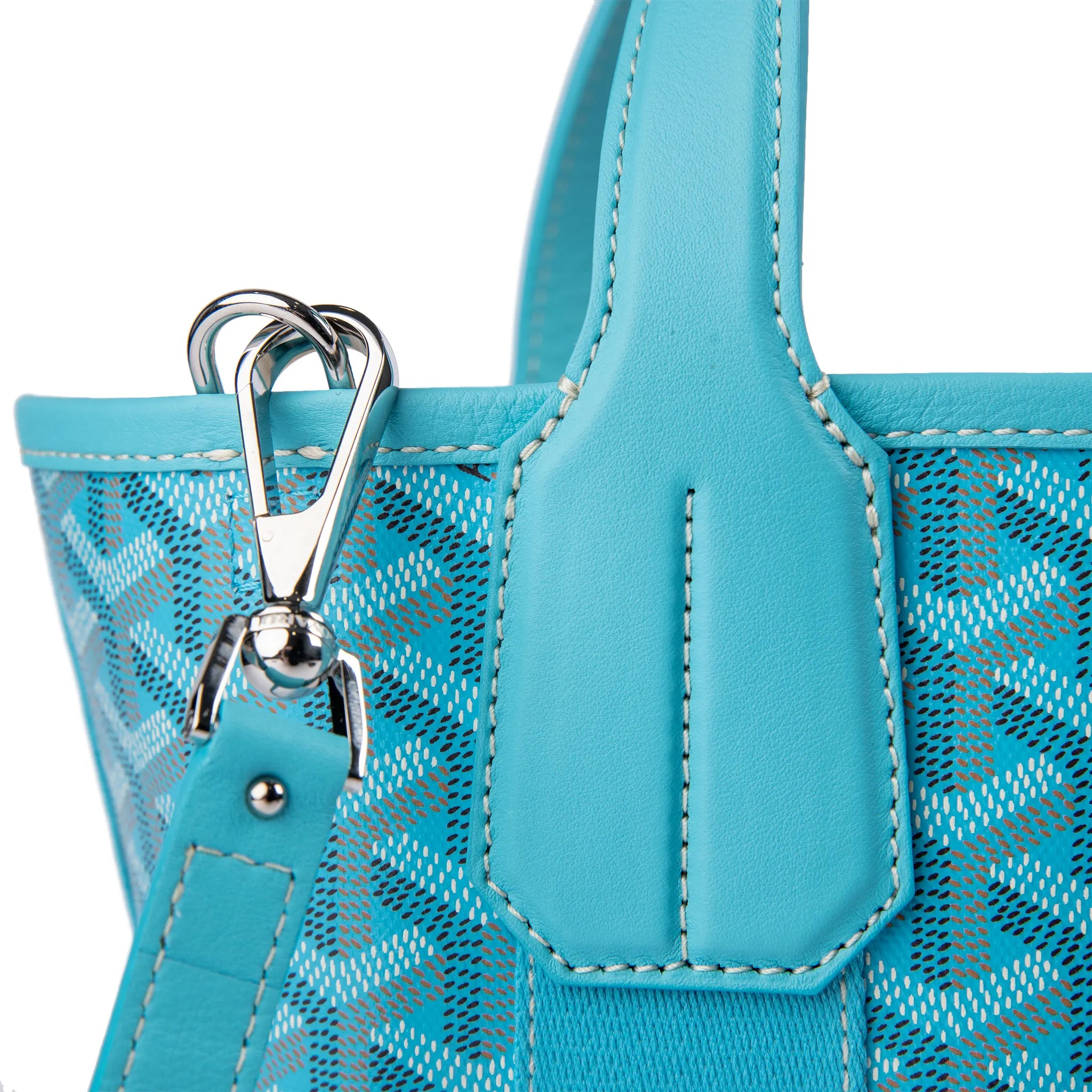 Goyard Belharra Turquoise PM Tote Bag for Women | Luxury Leather Handbag with Top Handle | Perfect for Work, Travel & Everyday Use