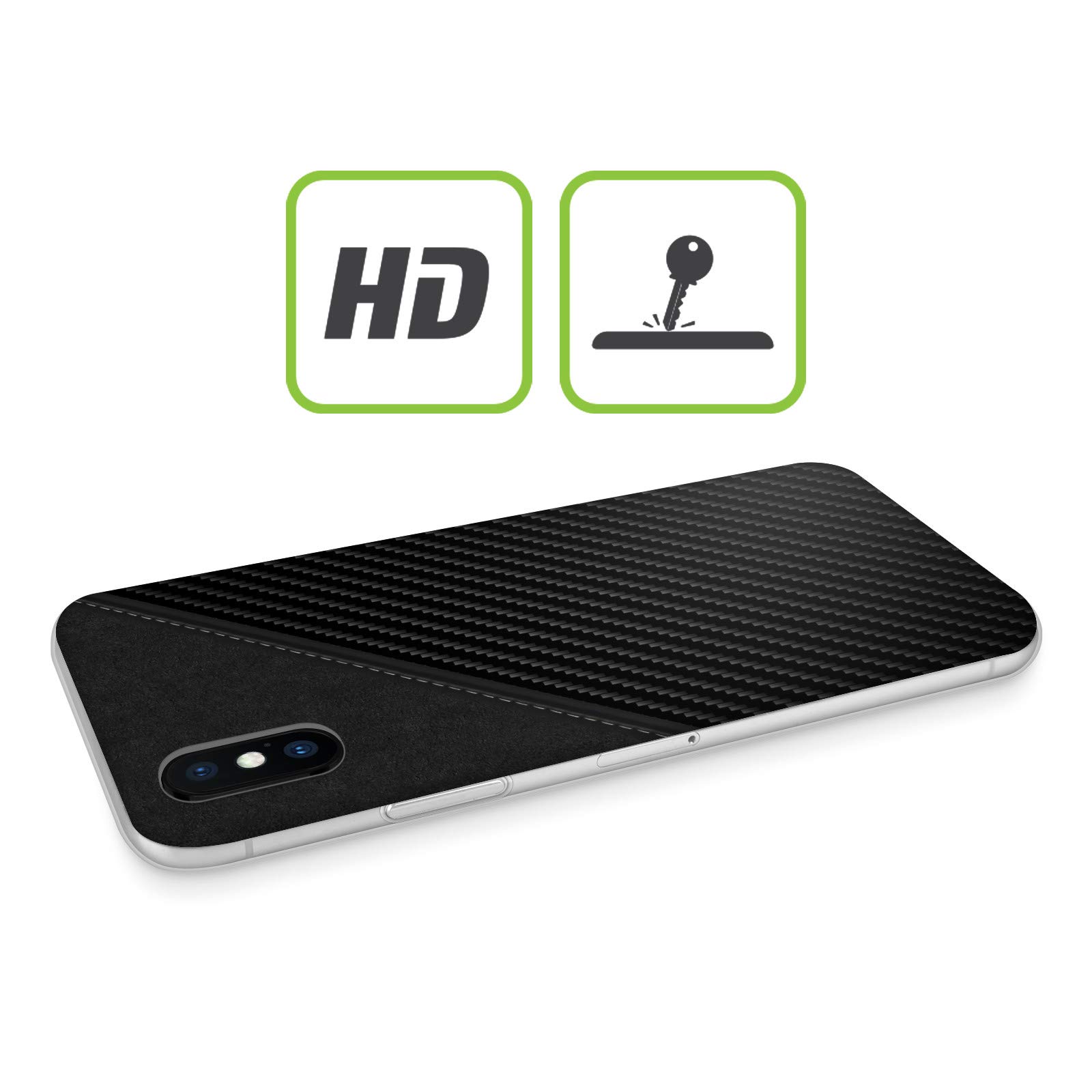 Official Alyn Spiller Leather Carbon Fiber Soft Gel Case for Apple iPhone 11 Pro Max - Premium Protection with Stylish Design for Work & Travel