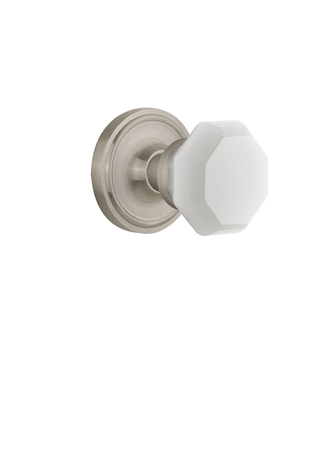 Vintage Waldorf White Milk Glass Cabinet Knob - 2.25