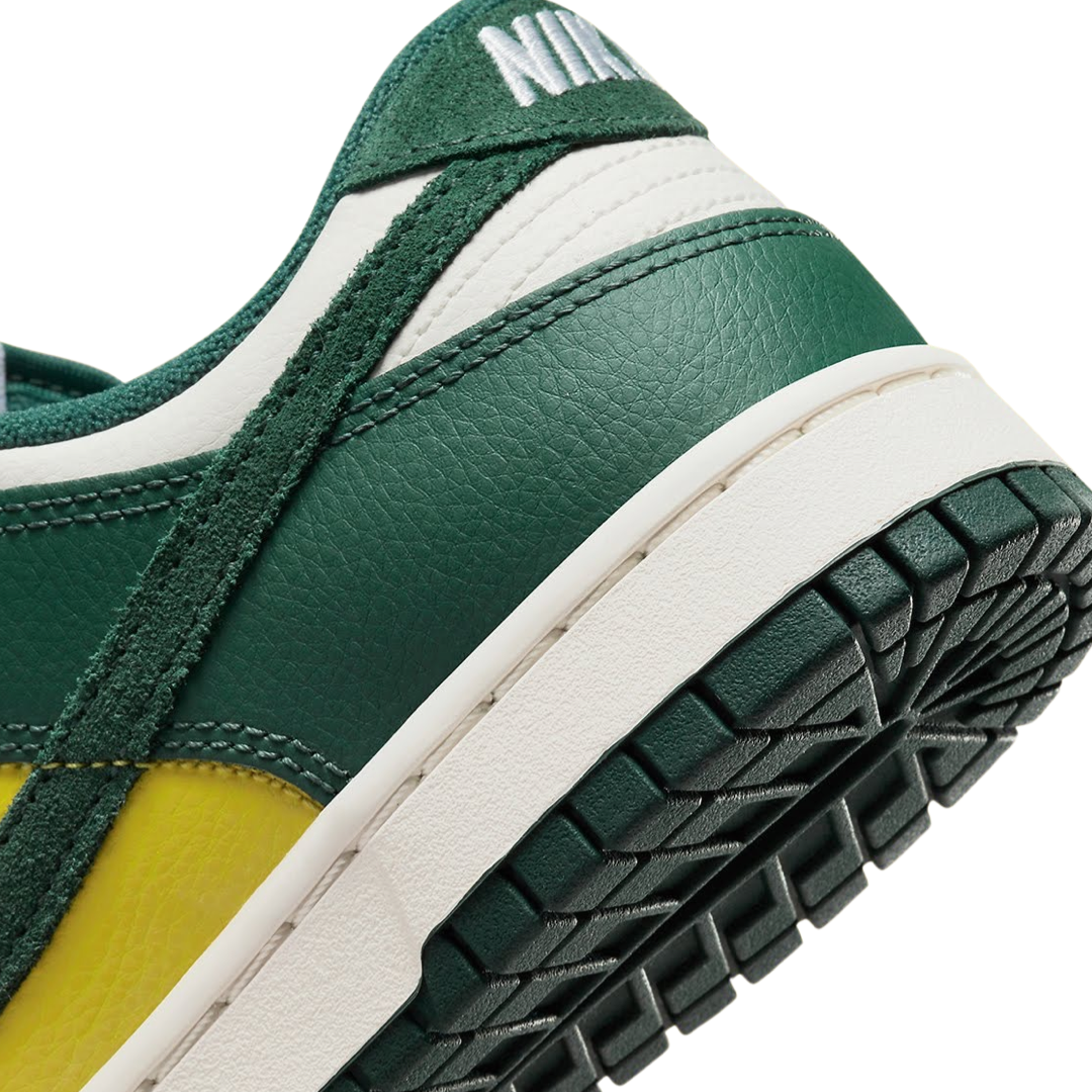 Nike Women's Dunk Low Sneakers - Sail Noble Green Retro Running Shoes for Women | Casual Wear, Gym Workouts & Street Fashion